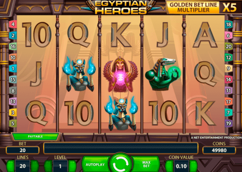 Egyptian Heroes NetEnt Online Slot