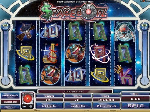 Spacebotz Slot Reels