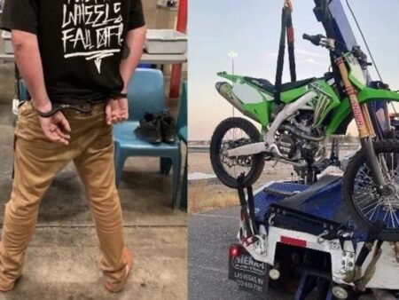 Dirt Bike Stunt Through Las Vegas Casinos Ends in Police Custody
