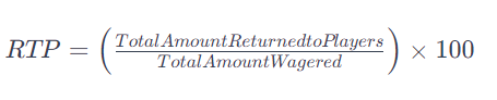 return to player percentage formular