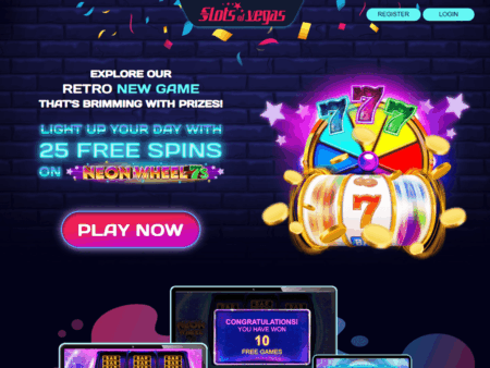 Slots of Vegas No Deposit Bonus: 25 Free Spins on Neon Wheels 7s
