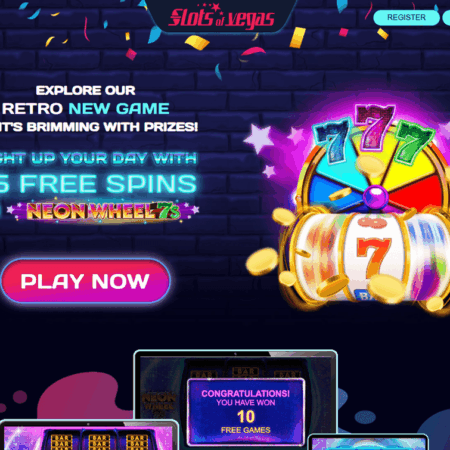 Slots of Vegas No Deposit Bonus: 25 Free Spins on Neon Wheels 7s